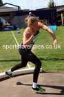 Heptathlon shot putt, 2025 EAP International Combined Events, Hexham, Northumberland.  Photo: David T. Hewitson/Sports for All Pics